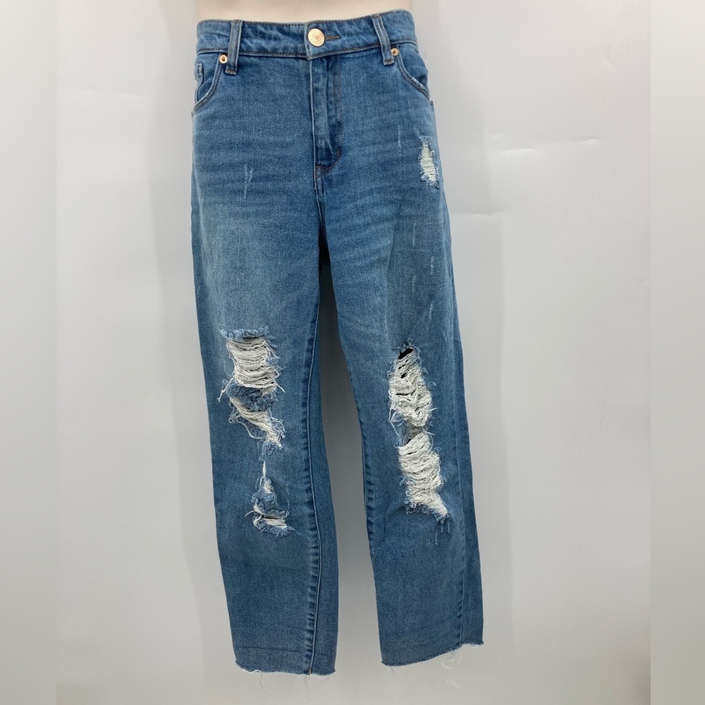Sts Blue Women’s Light Blue Wash Distressed Caroline High Rise Boyfriend Jeans